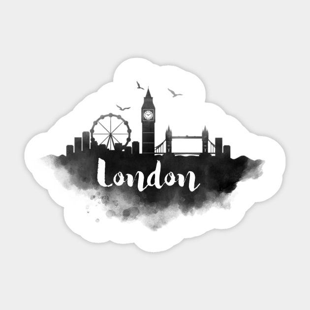 London watercolor Sticker by kursatunsal